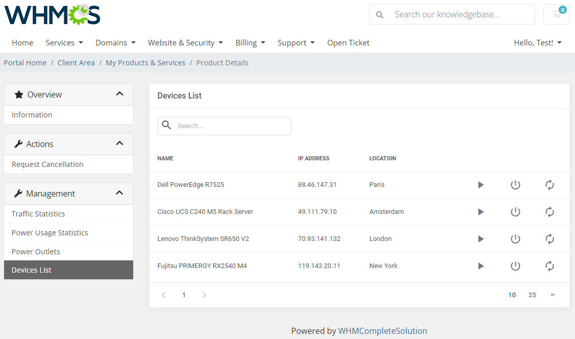 EasyDCIM Colocation For WHMCS: Module Screenshot 5