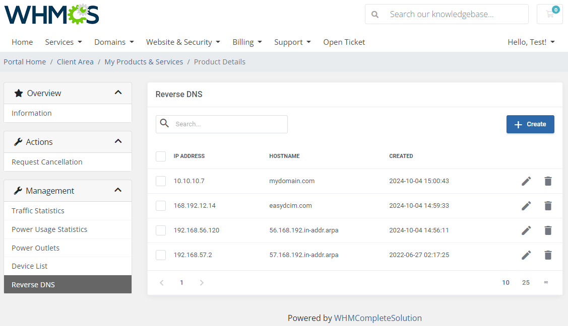 EasyDCIM Colocation For WHMCS: Module Screenshot 6