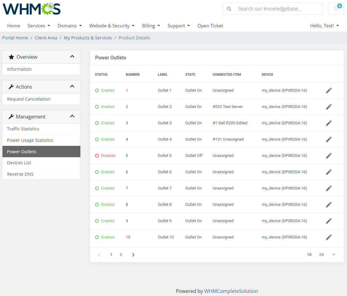 EasyDCIM Colocation For WHMCS: Module Screenshot 4