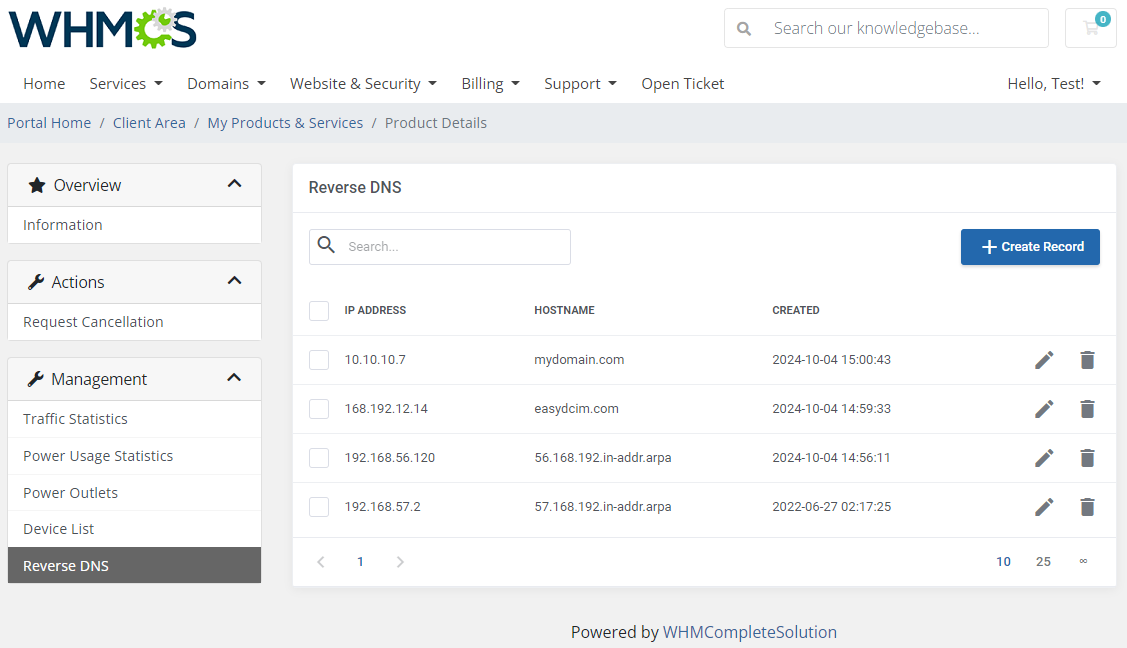 EasyDCIM Colocation For WHMCS: Module Screenshot 6