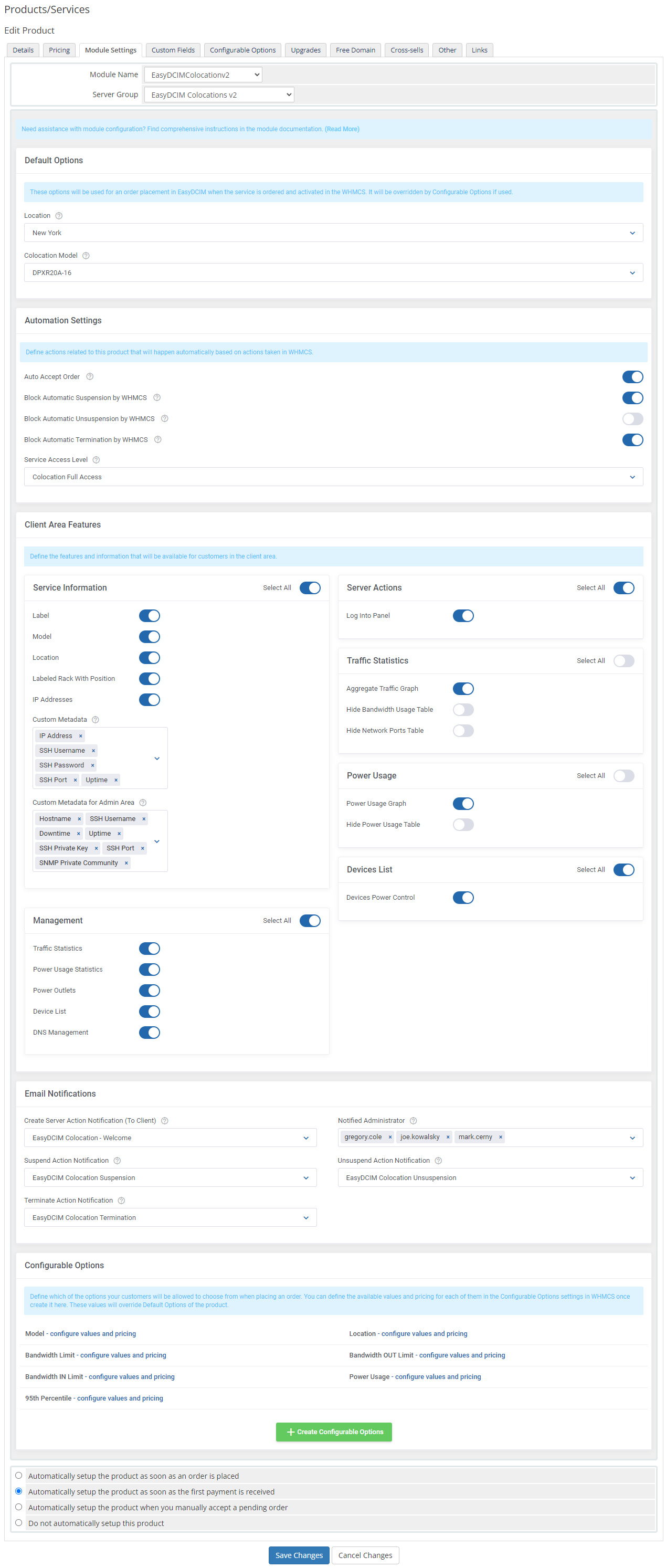 EasyDCIM Colocation For WHMCS: Module Screenshot 8