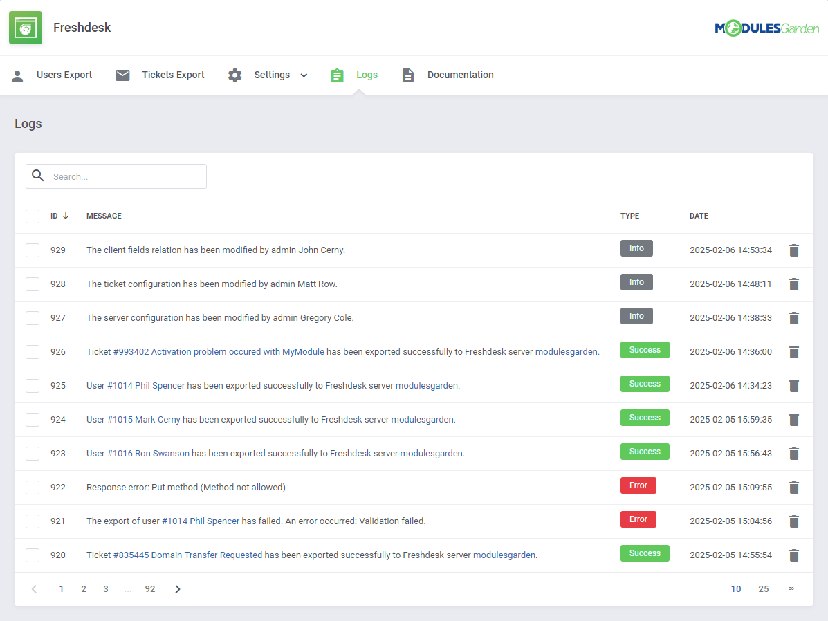 Freshdesk For WHMCS: Module Screenshot 10