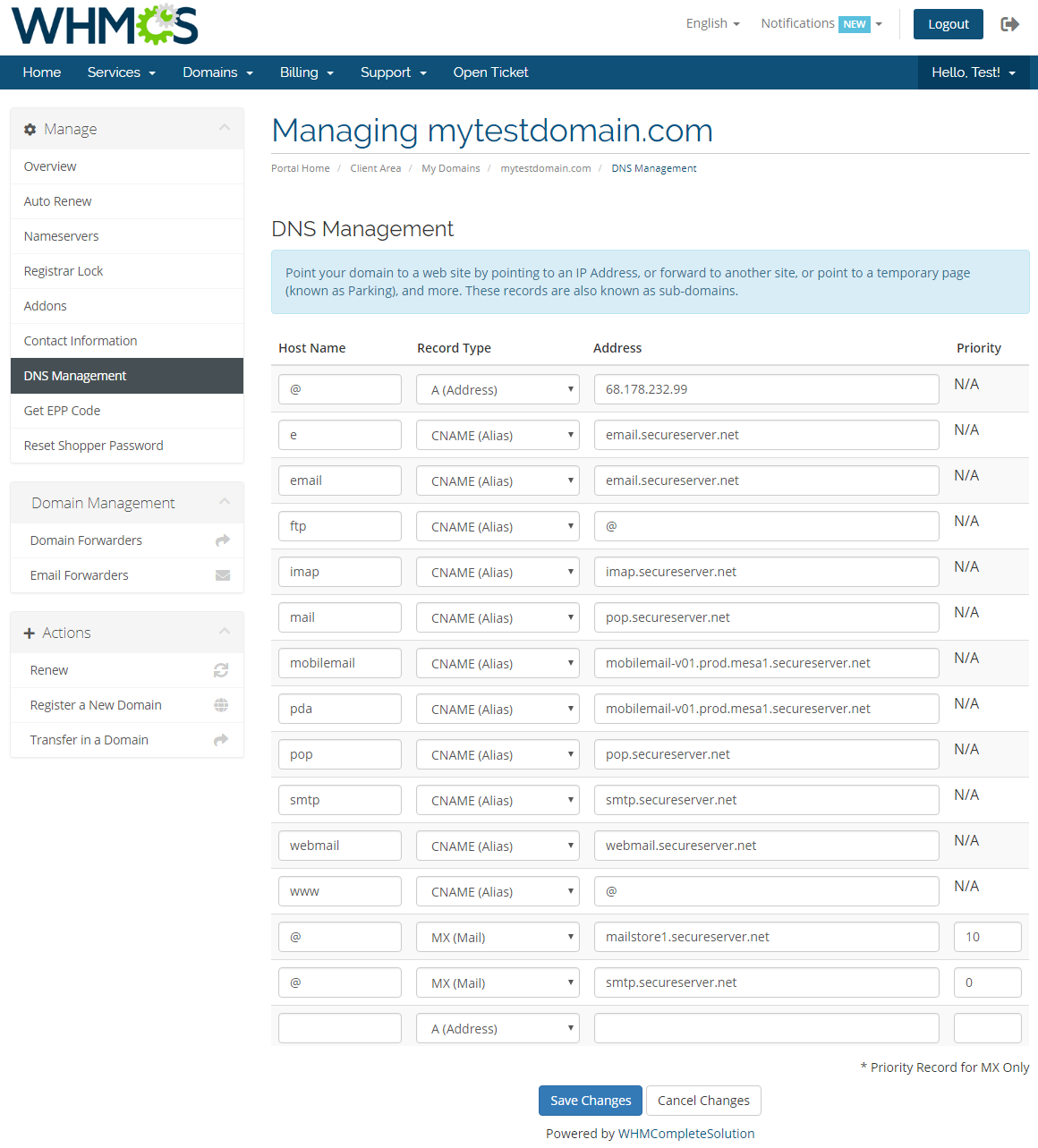 GoDaddy Domain Registrar For WHMCS: Module Screenshot 12