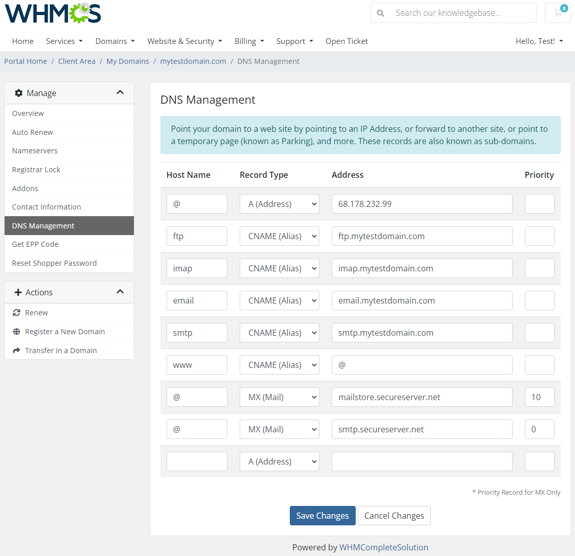 GoDaddy Domain Registrar For WHMCS: Module Screenshot 12