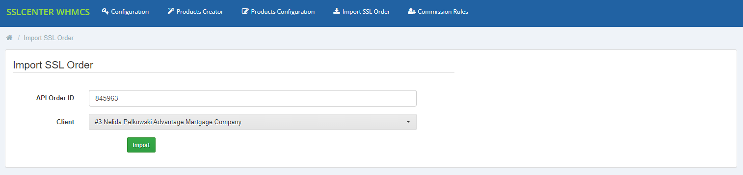 GoGetSSL For WHMCS: Module Screenshot 13
