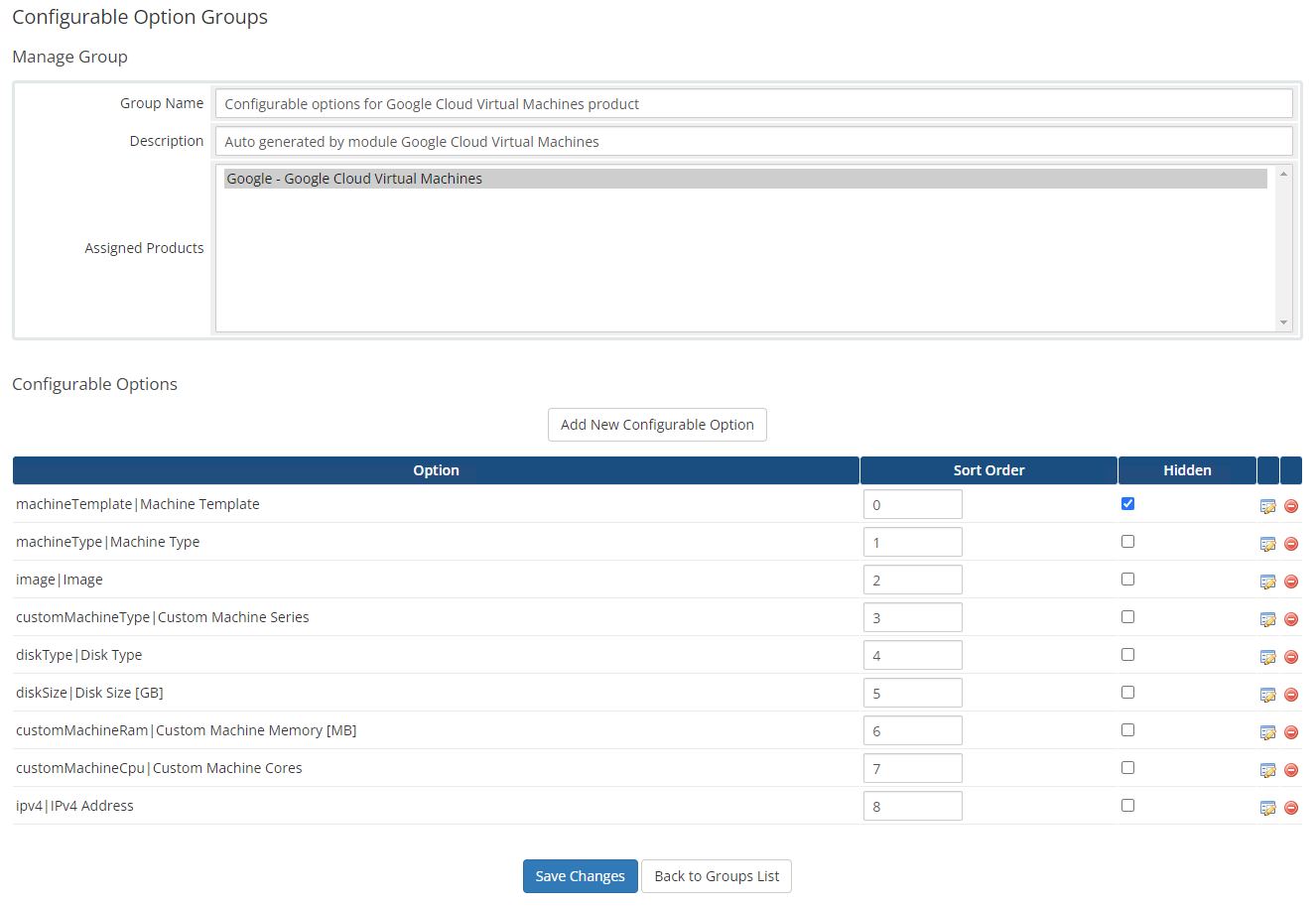 Google Cloud Virtual Machines For WHMCS: Module Screenshot 8