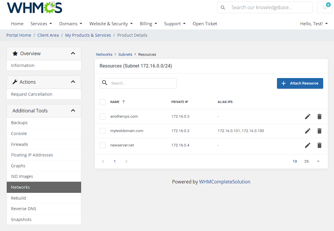 Hetzner Cloud Servers For WHMCS: Module Screenshot 11