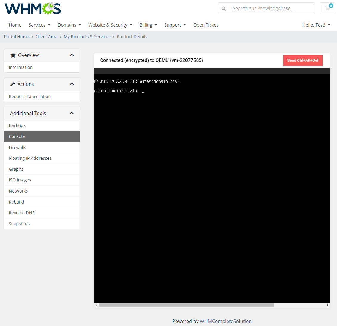 Hetzner Cloud Servers For WHMCS: Module Screenshot 3