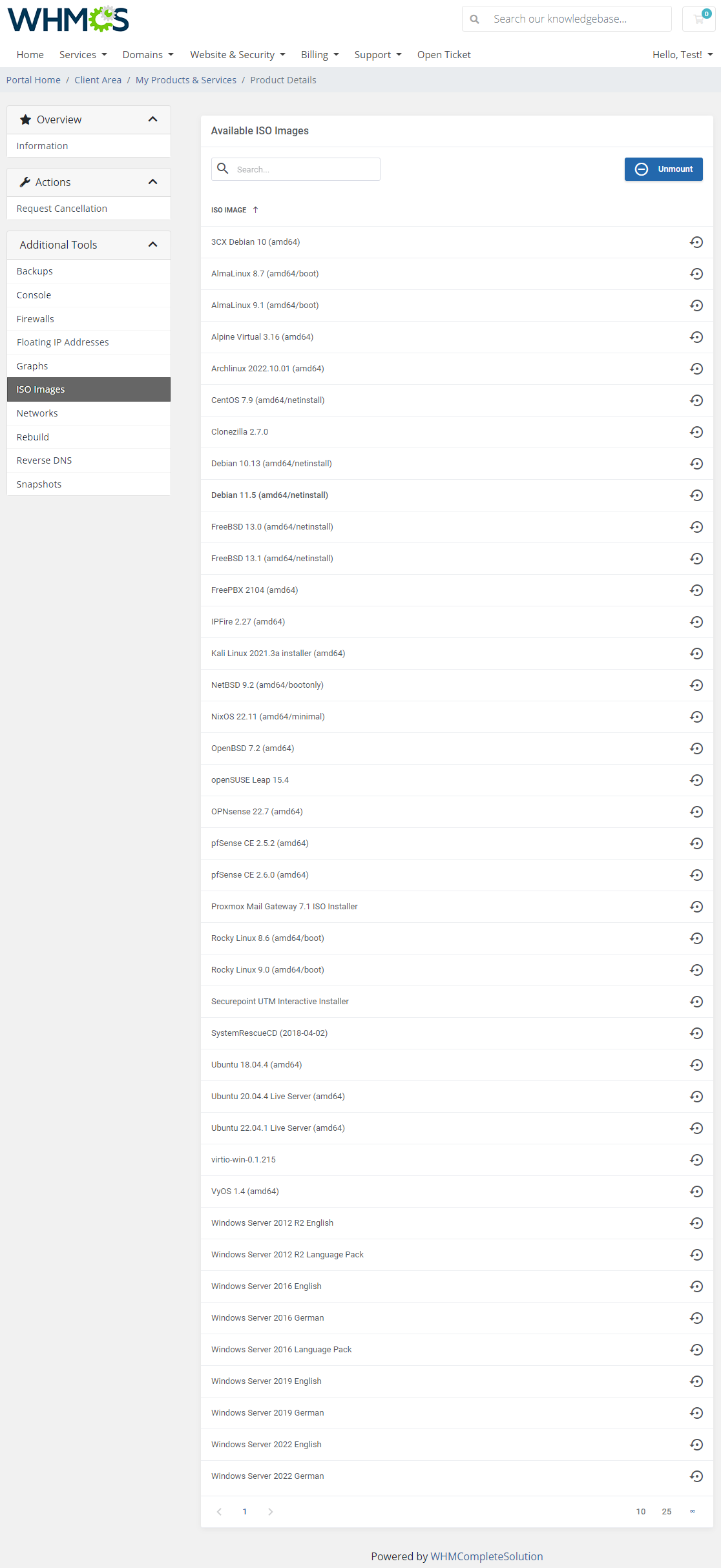 Hetzner Cloud Servers For WHMCS: Module Screenshot 8
