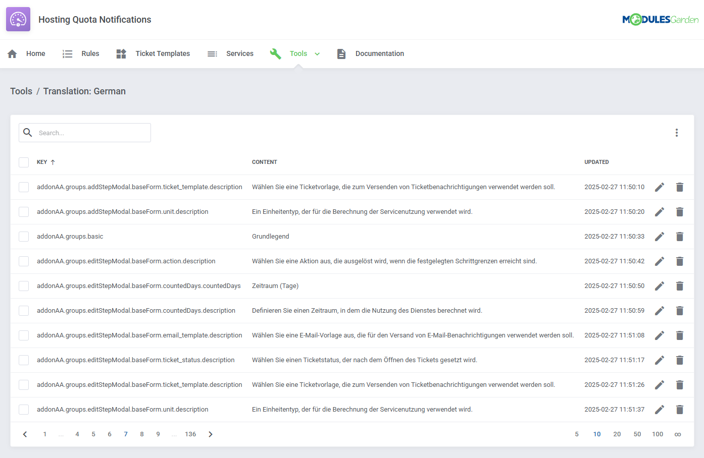 Hosting Quota Notifications For WHMCS: Module Screenshot 16