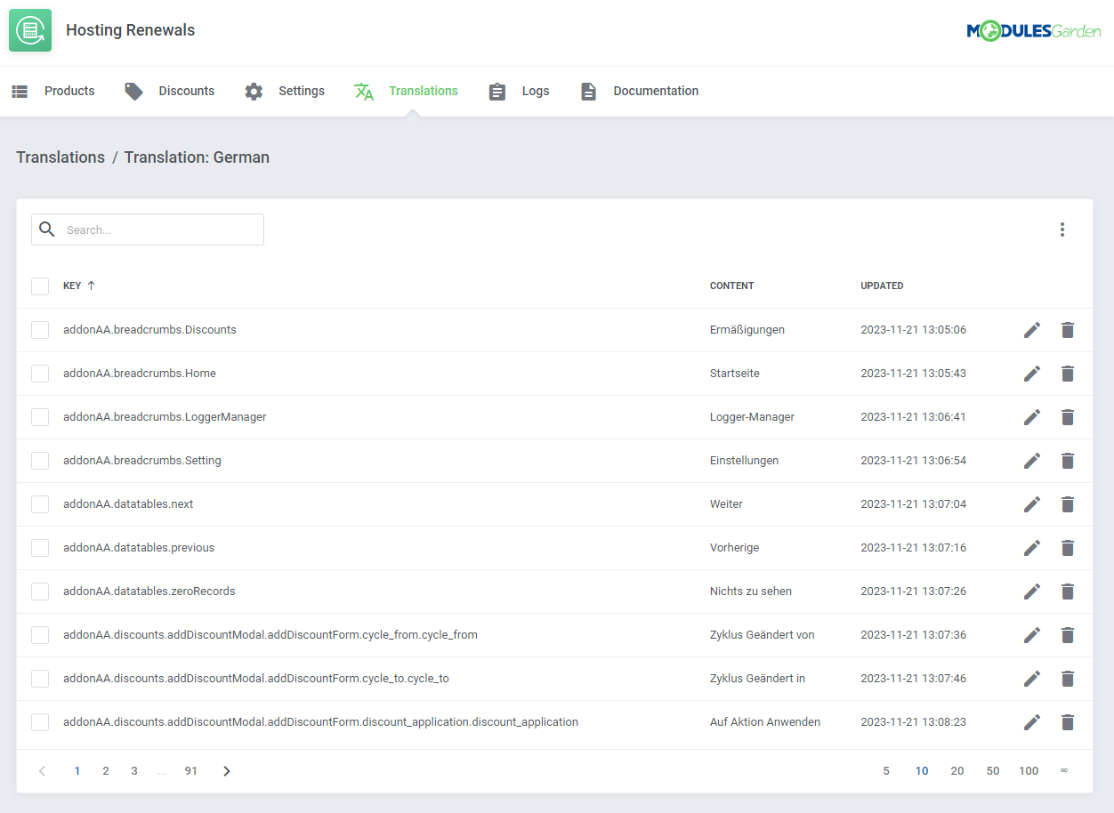Hosting Renewals For WHMCS: Module Screenshot 15