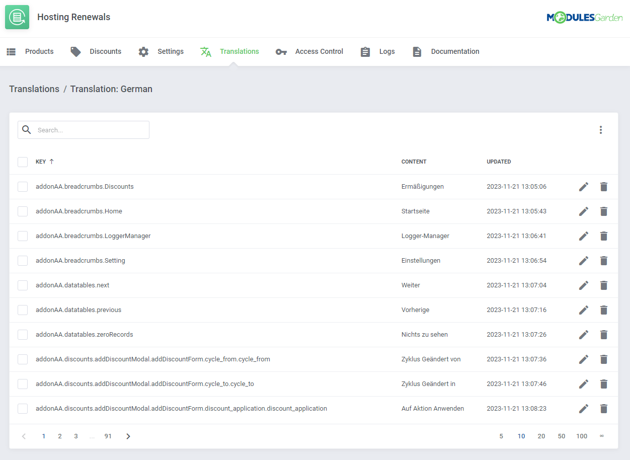 Hosting Renewals For WHMCS: Module Screenshot 15