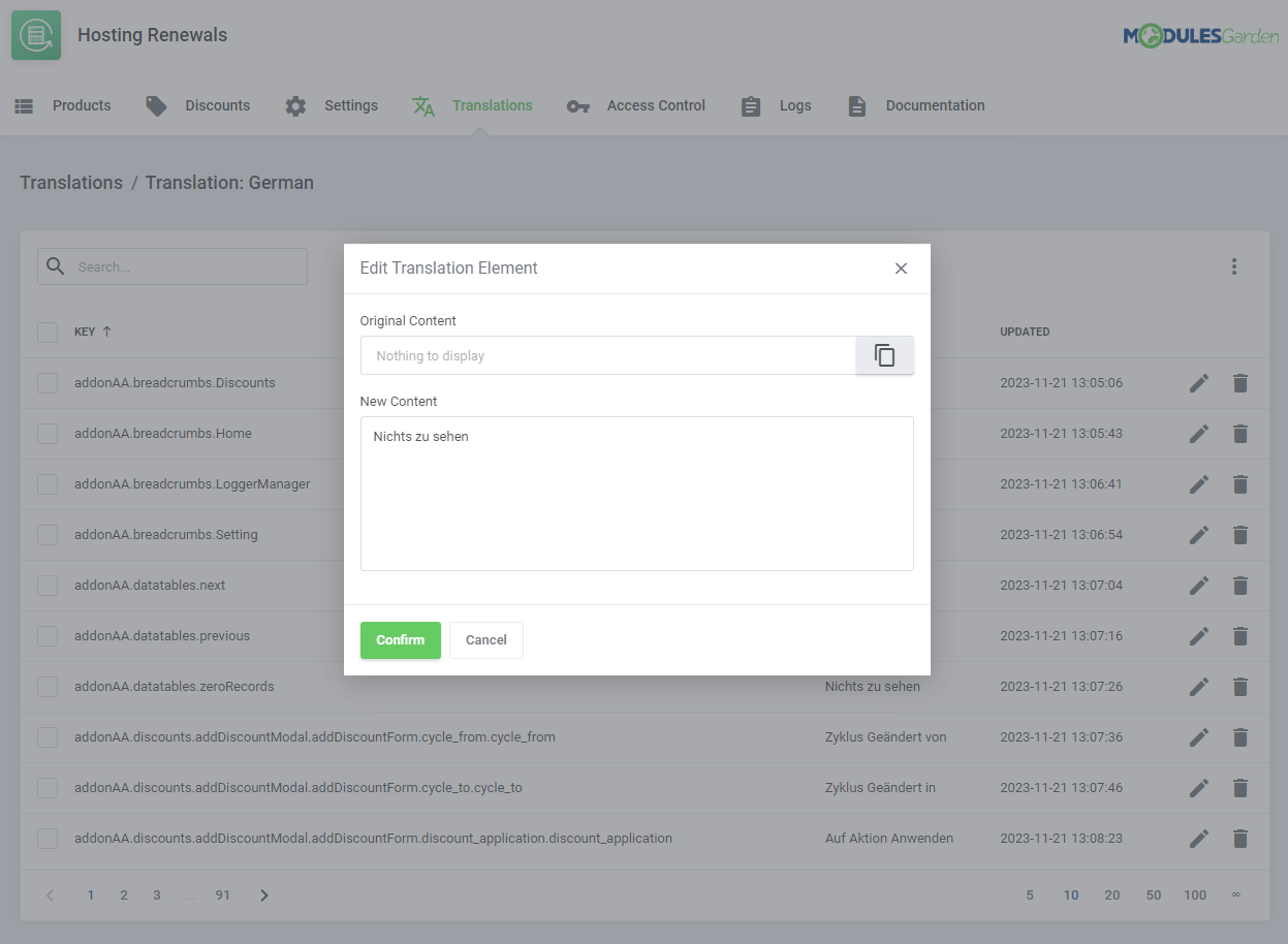 Hosting Renewals For WHMCS: Module Screenshot 16
