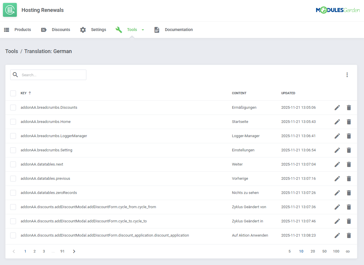 Hosting Renewals For WHMCS: Module Screenshot 15