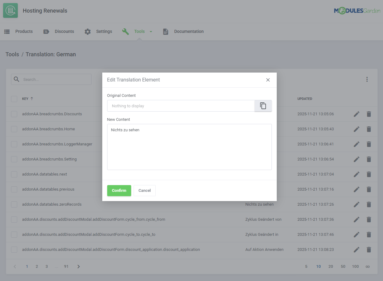 Hosting Renewals For WHMCS: Module Screenshot 16