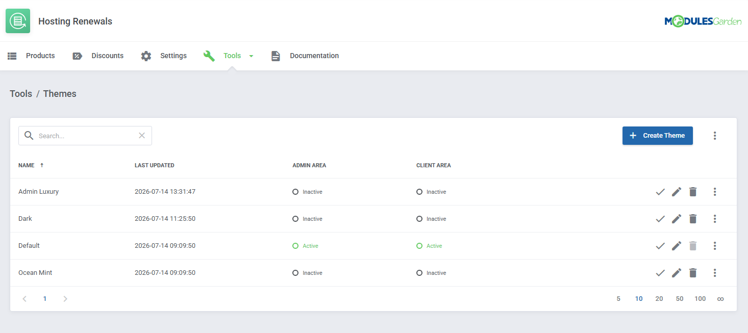 Hosting Renewals For WHMCS: Module Screenshot 20