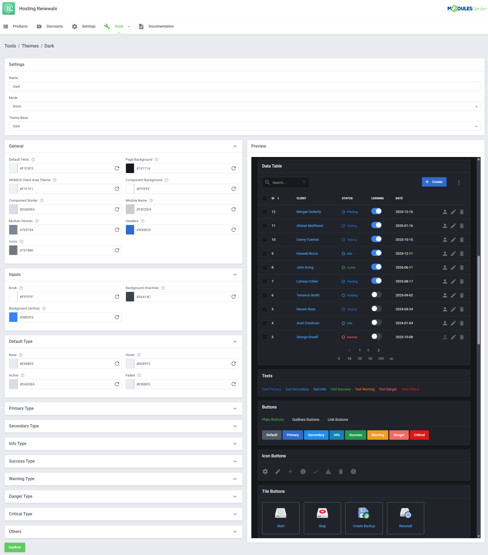 Hosting Renewals For WHMCS: Module Screenshot 21