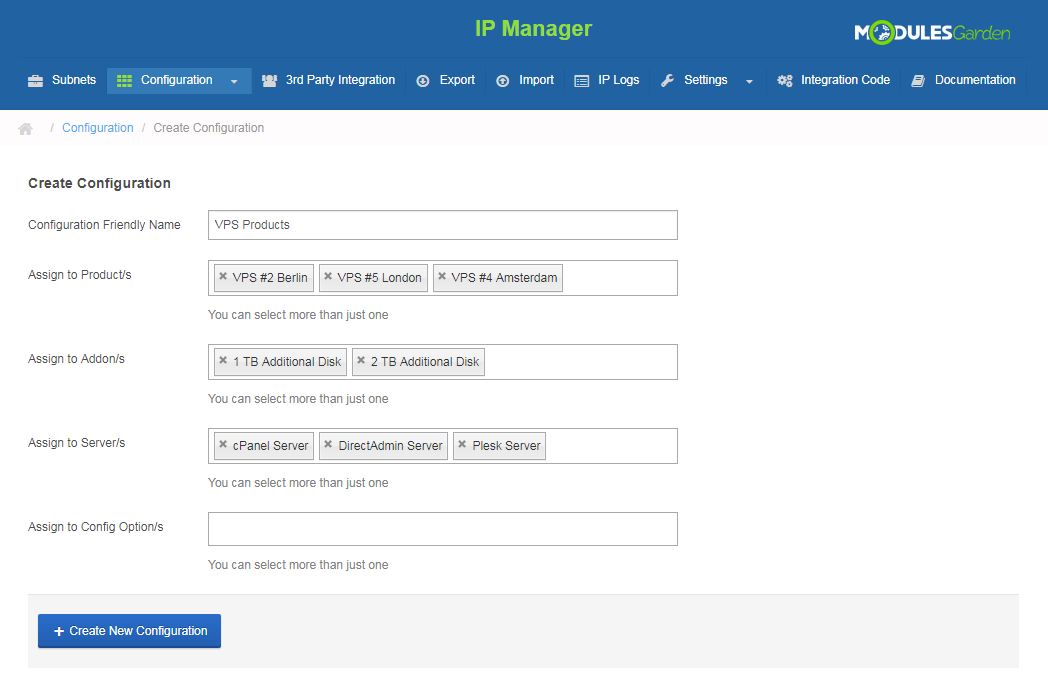 IP Manager For WHMCS: Screen 11