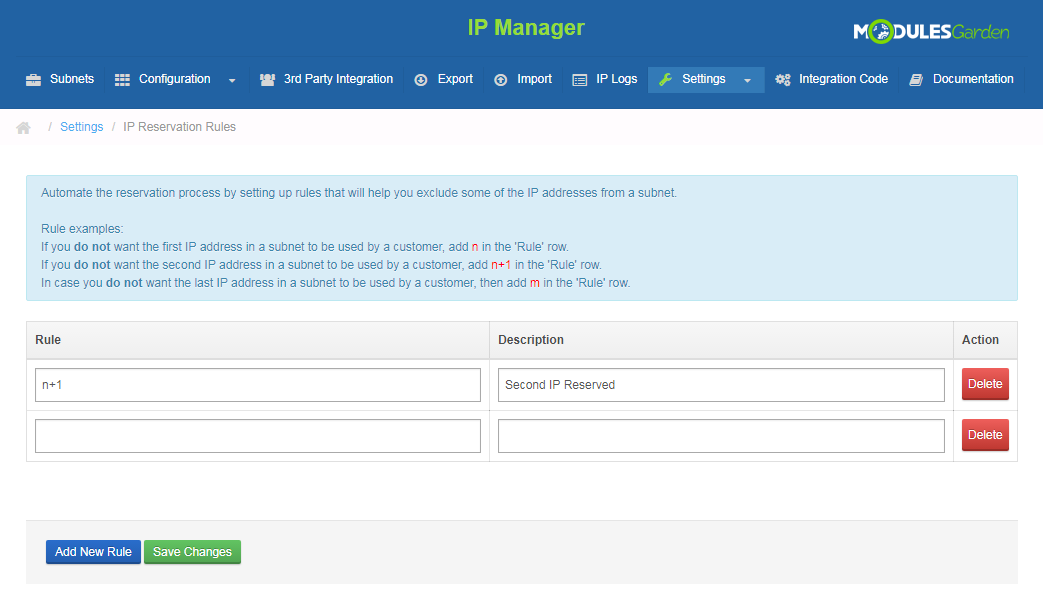 IP Manager For WHMCS: Screen 19