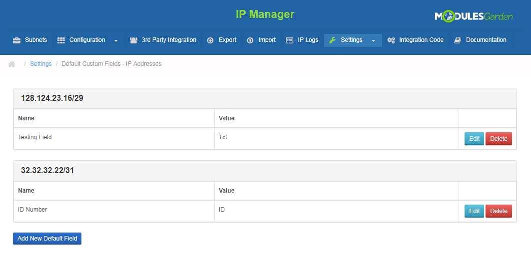 IP Manager For WHMCS: Screen 21