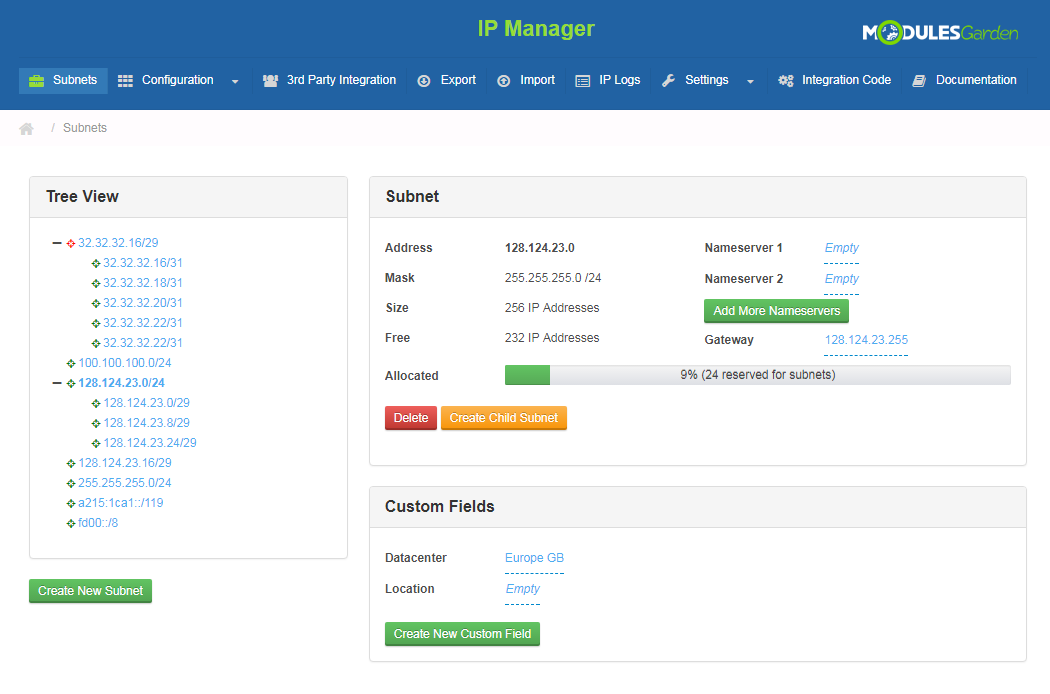 IP Manager For WHMCS: Screen 6