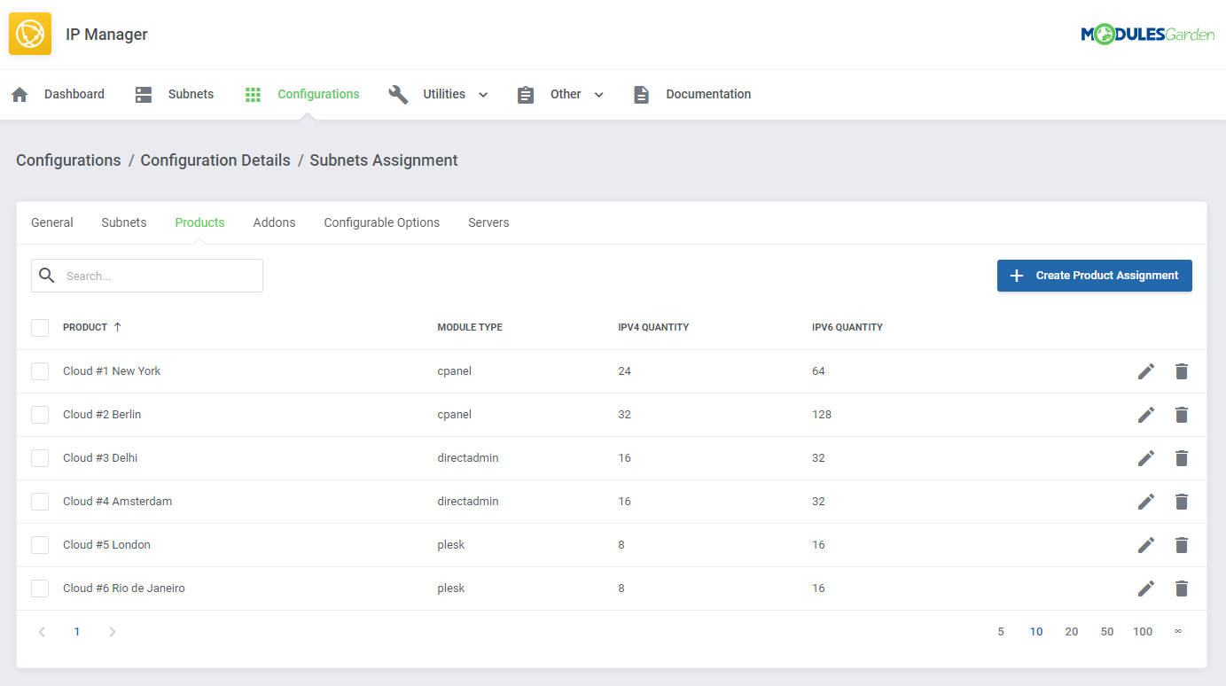 IP Manager For WHMCS: Module Screenshot 12