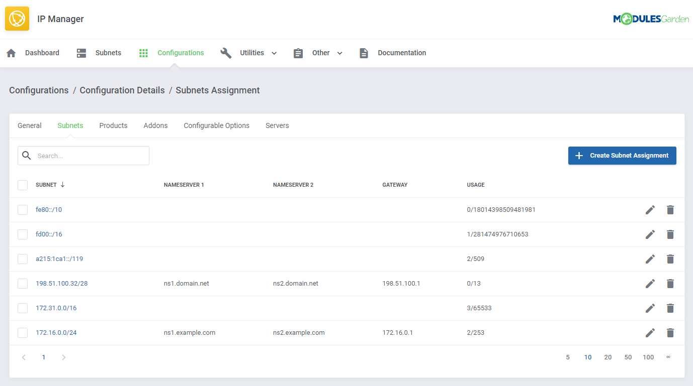 IP Manager For WHMCS: Module Screenshot 11