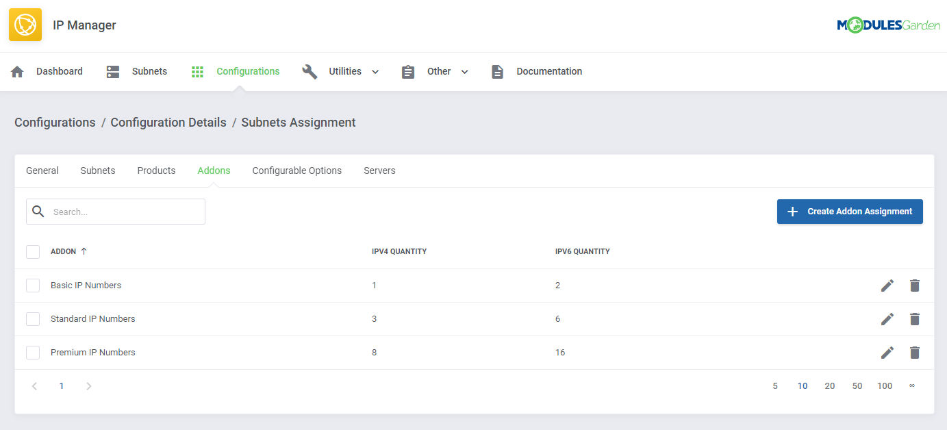 IP Manager For WHMCS: Module Screenshot 13