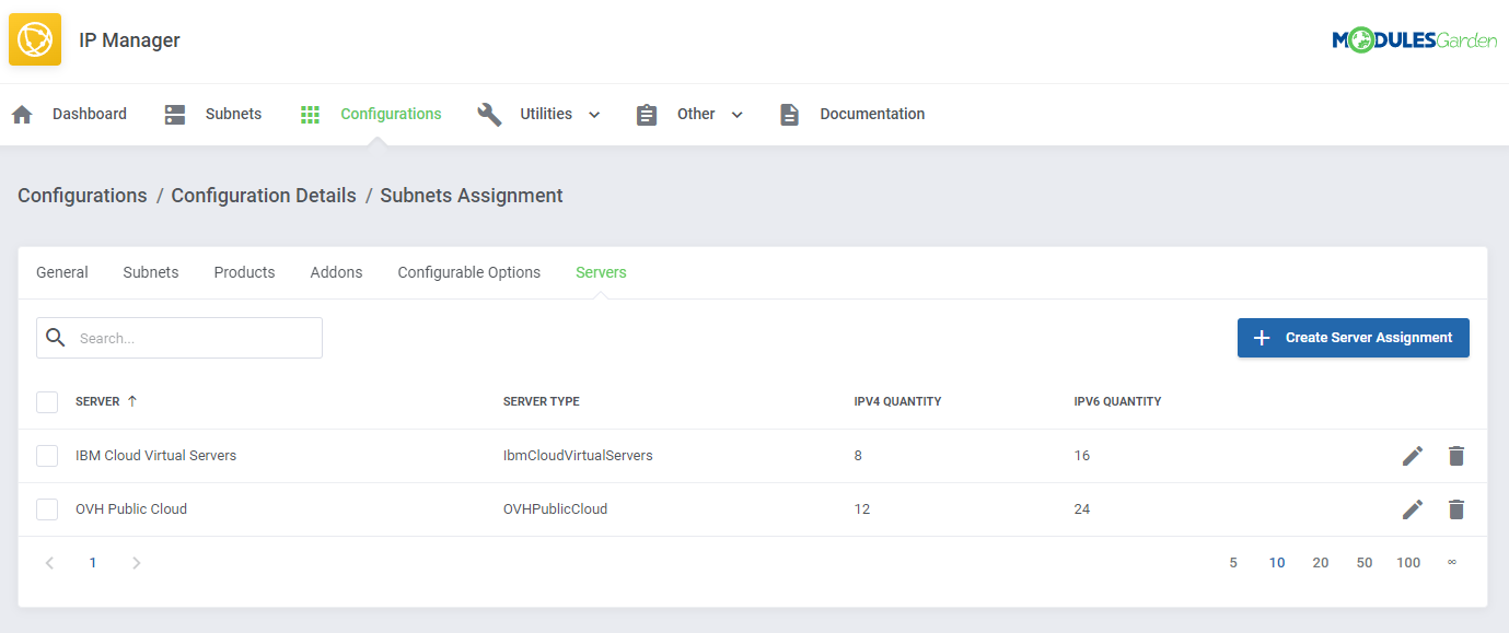 IP Manager For WHMCS: Module Screenshot 15