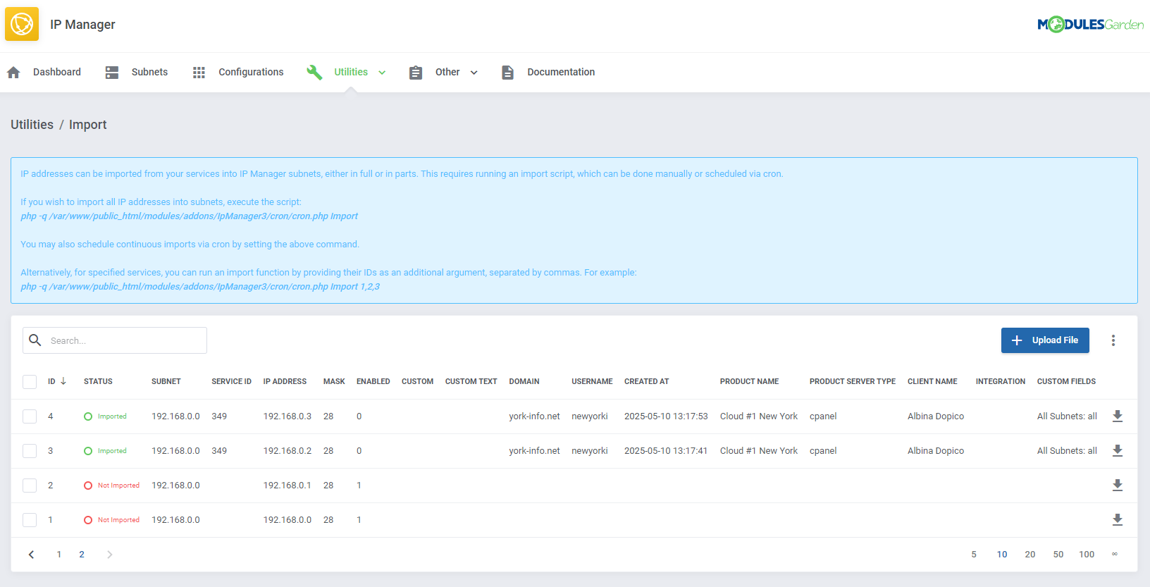 IP Manager For WHMCS: Module Screenshot 19