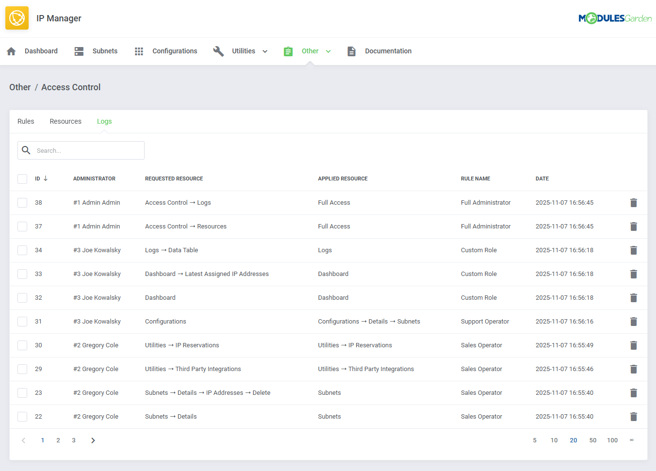 IP Manager For WHMCS: Module Screenshot 29