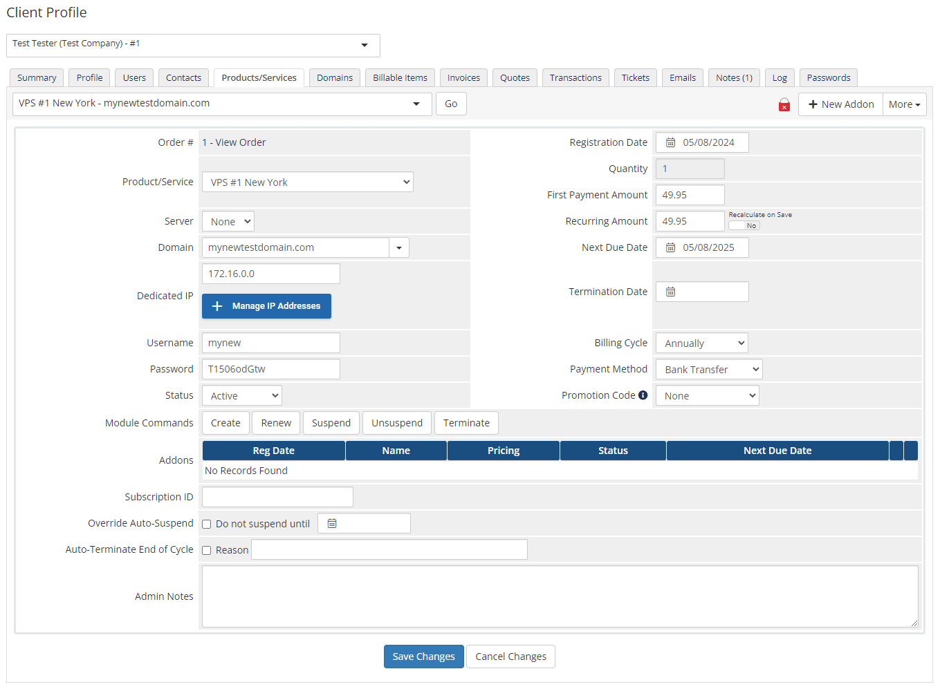 IP Manager For WHMCS: Module Screenshot 3