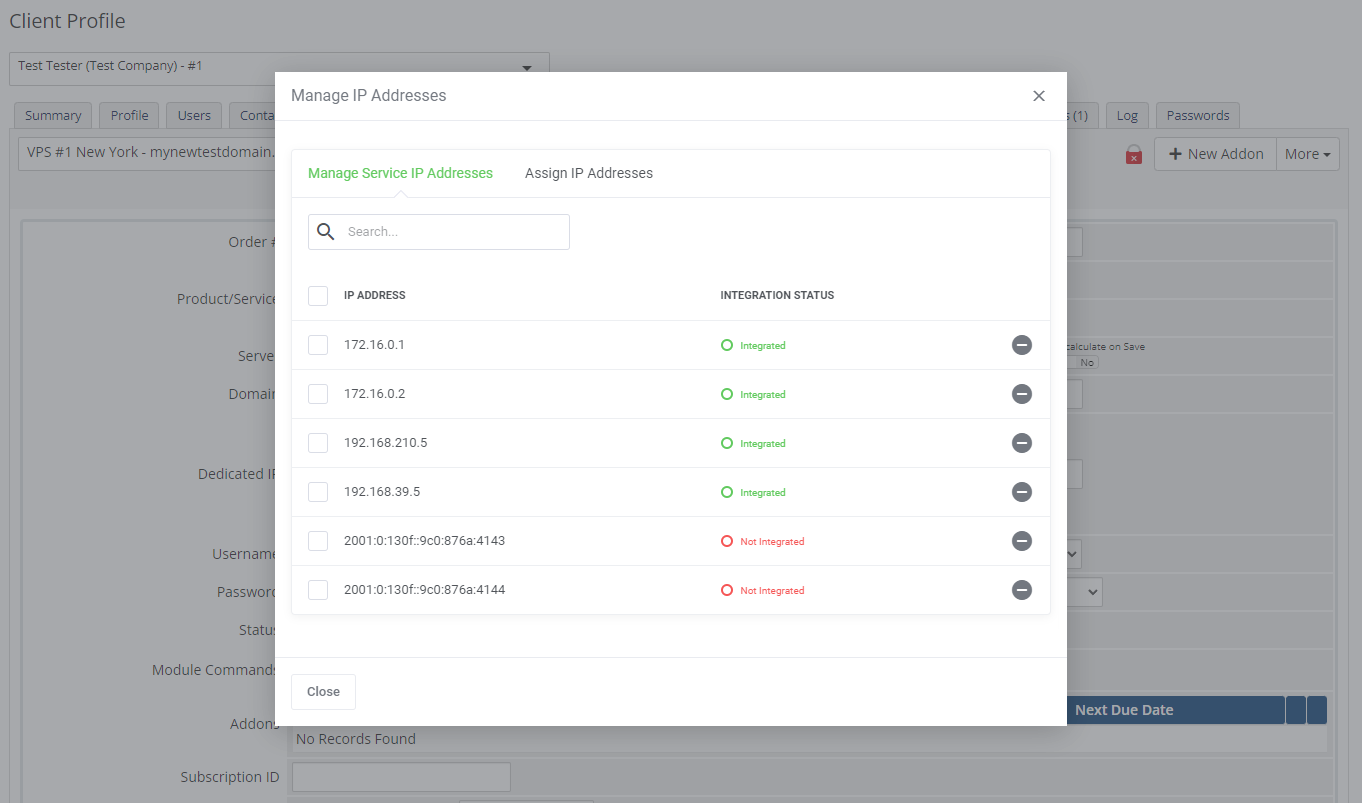IP Manager For WHMCS: Module Screenshot 4