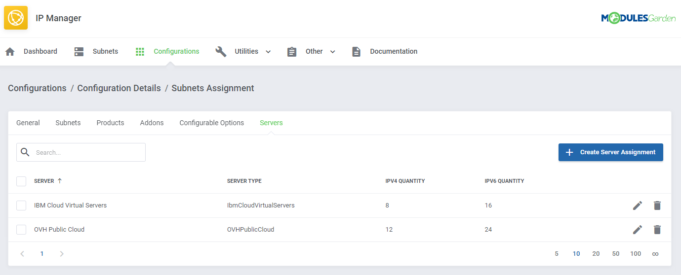 IP Manager For WHMCS: Module Screenshot 15