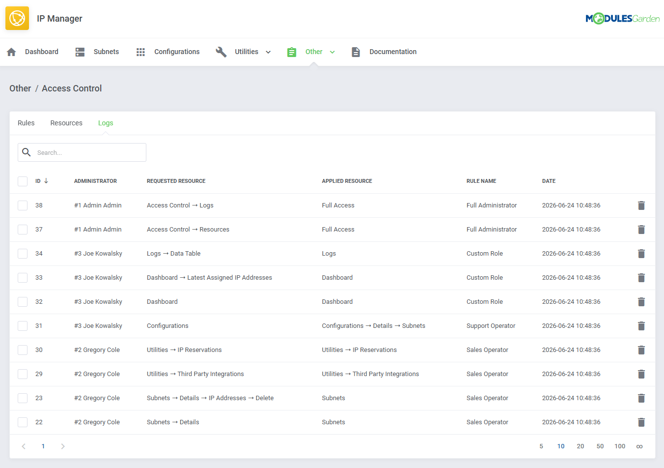 IP Manager For WHMCS: Module Screenshot 29