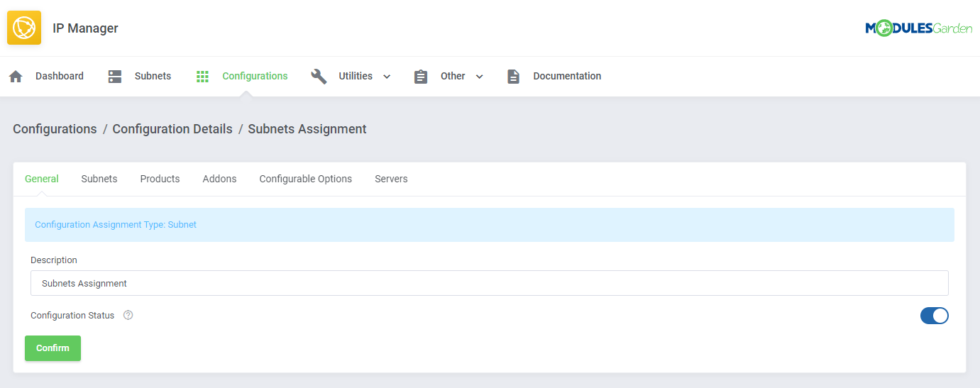 IP Manager For WHMCS: Module Screenshot 10