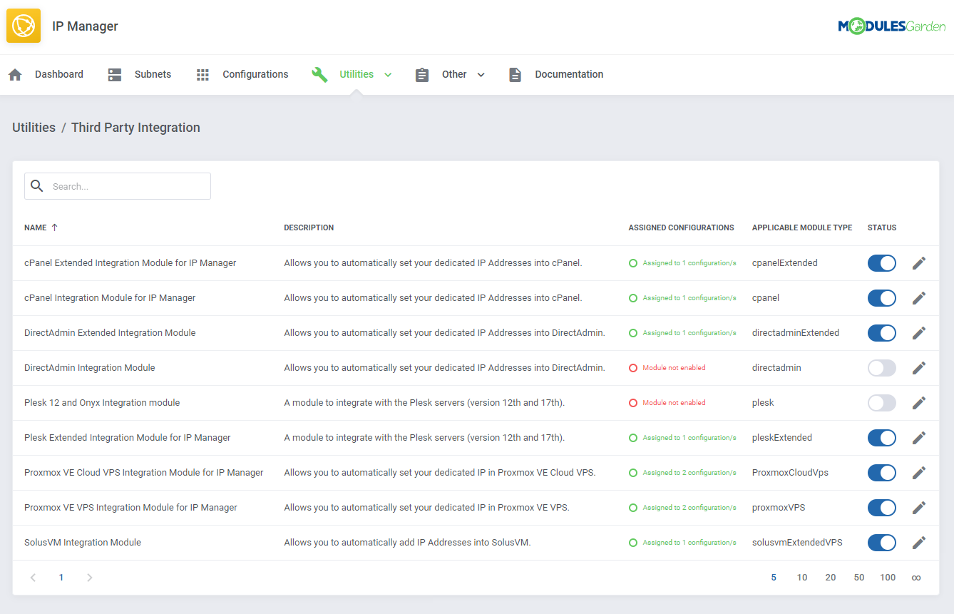 IP Manager For WHMCS: Module Screenshot 20