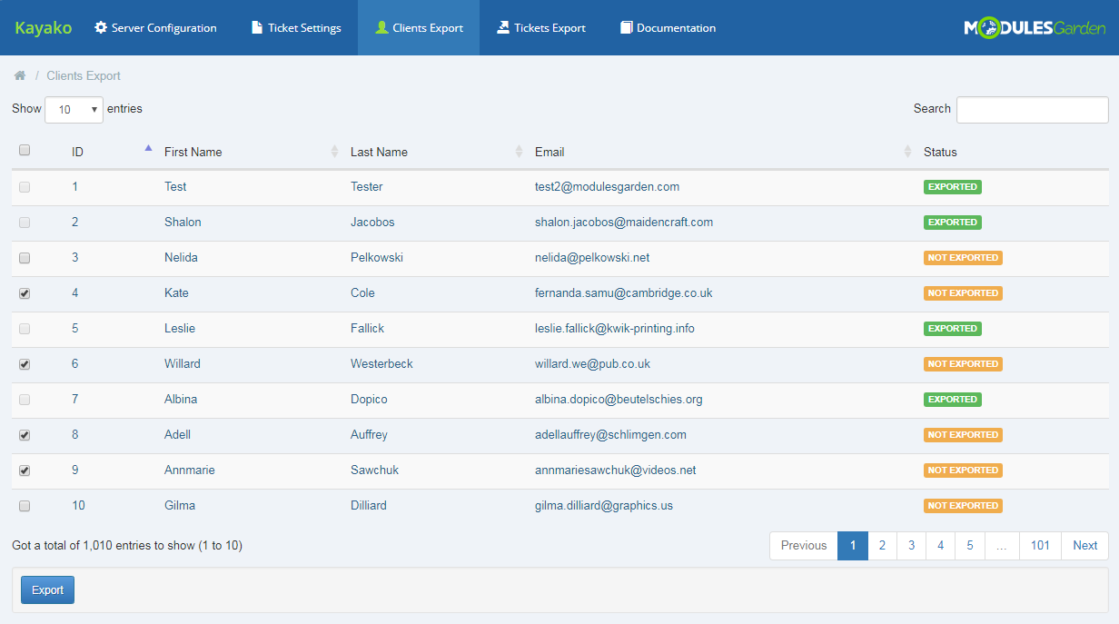 Kayako For WHMCS: Module Screenshot 8