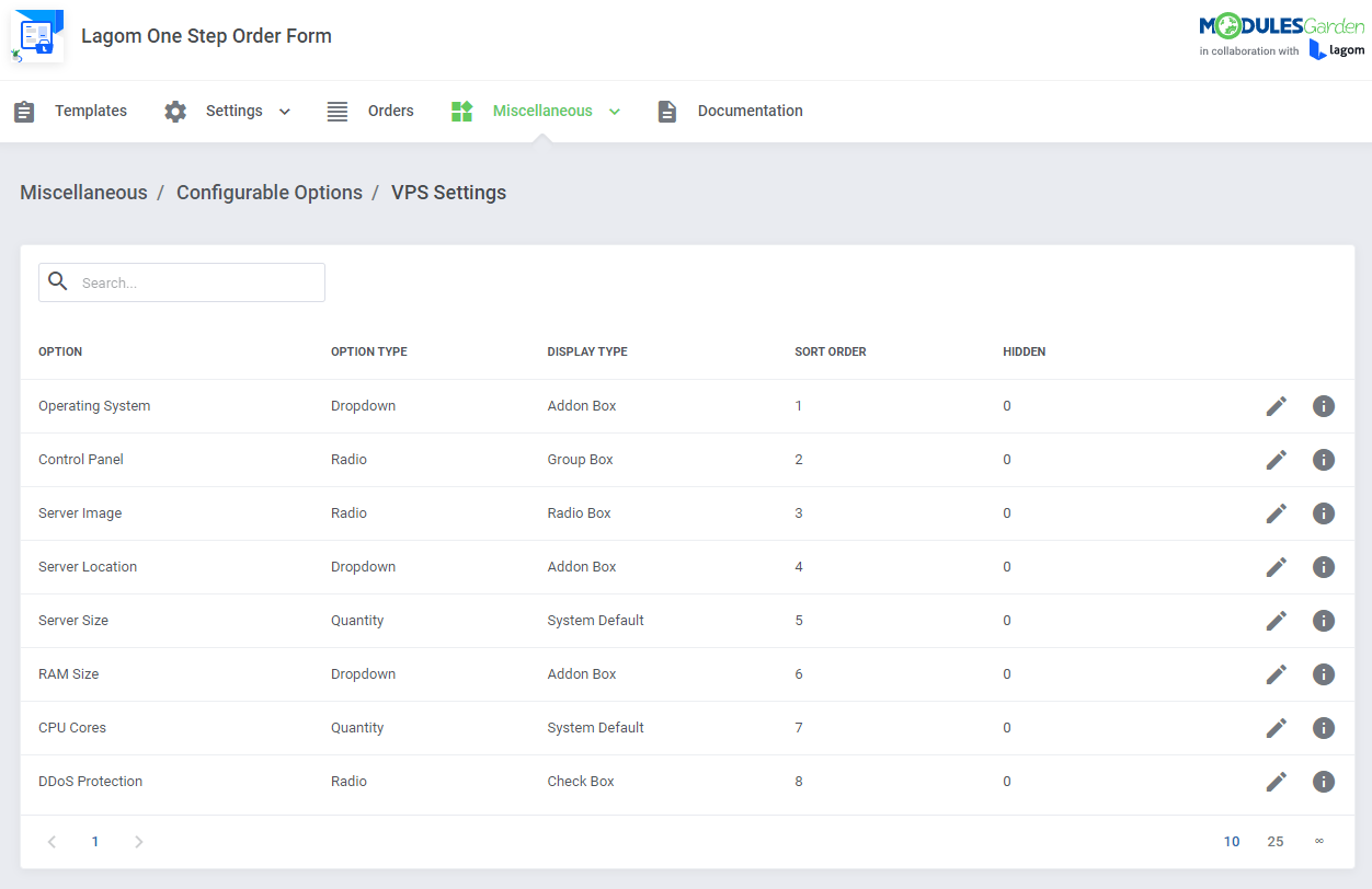 Lagom One Step Order Form For WHMCS: Module Screenshot 24