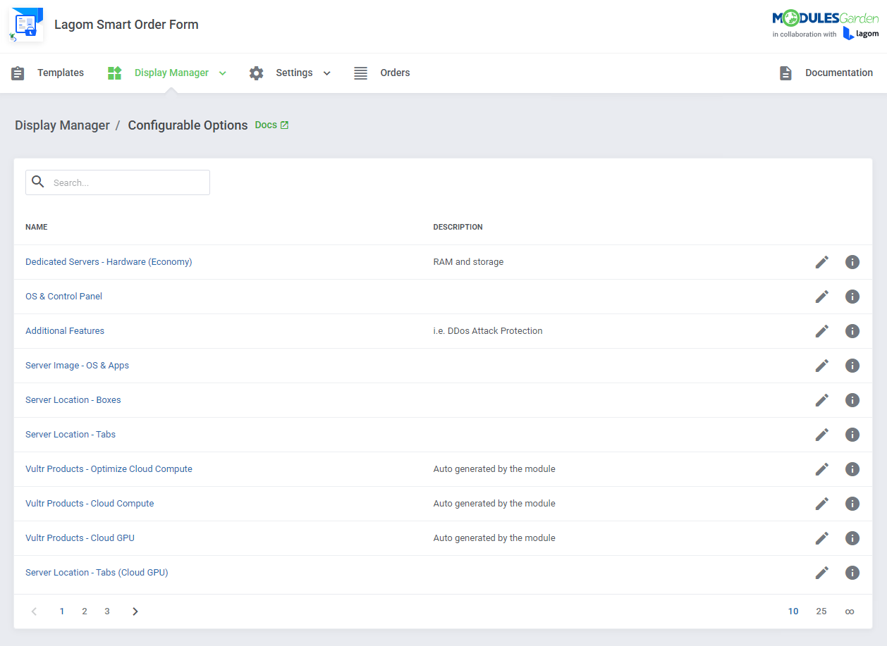 Lagom Smart Order Form For WHMCS: Module Screenshot 6