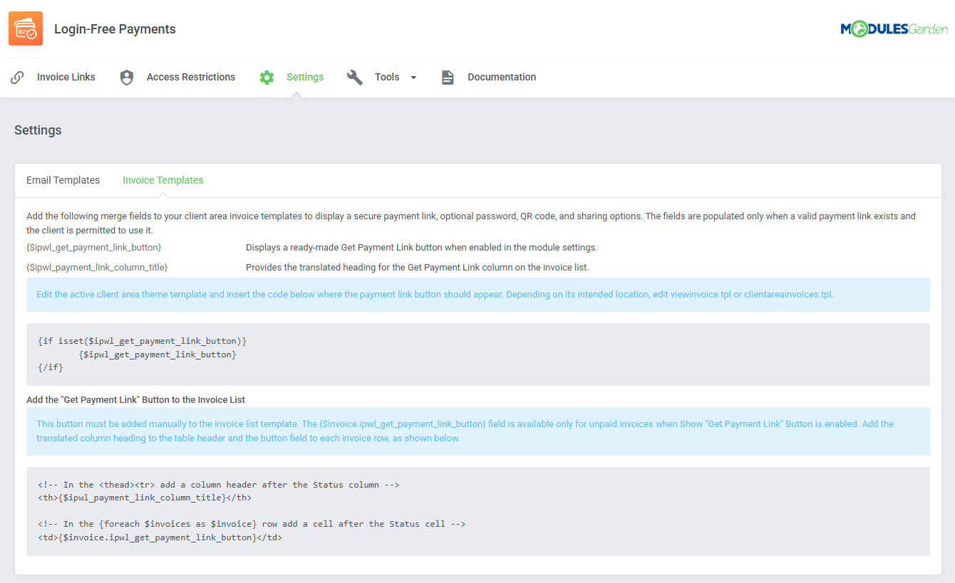 Login-Free Payments For WHMCS: Module Screenshot 15