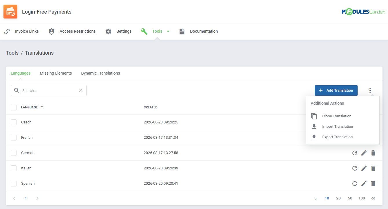 Login-Free Payments For WHMCS: Module Screenshot 16