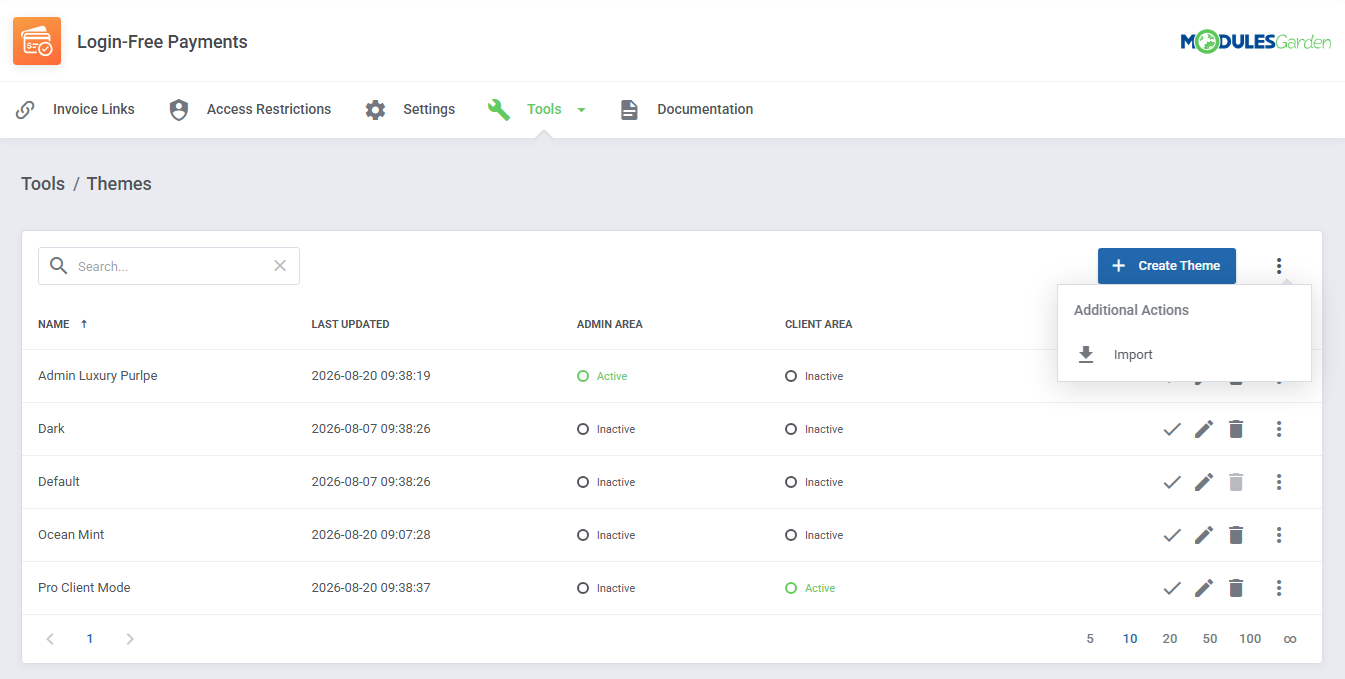 Login-Free Payments For WHMCS: Module Screenshot 20