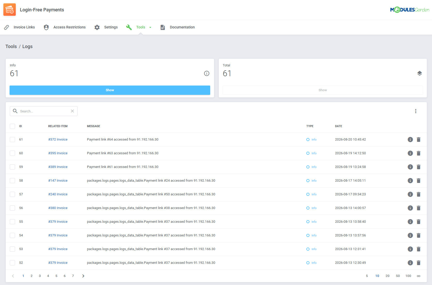 Login-Free Payments For WHMCS: Module Screenshot 22