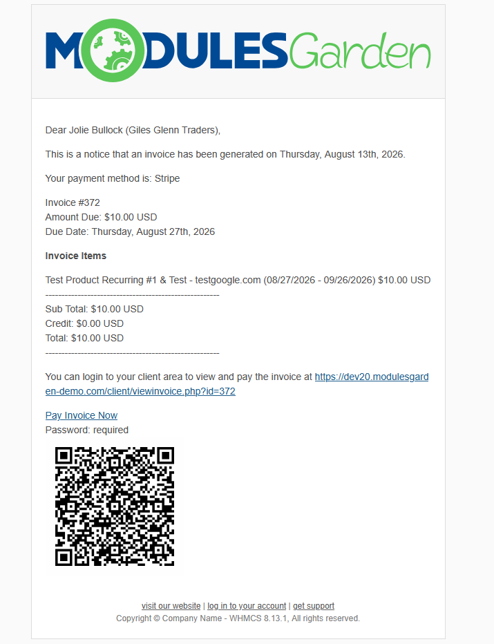 Login-Free Payments For WHMCS: Module Screenshot 8