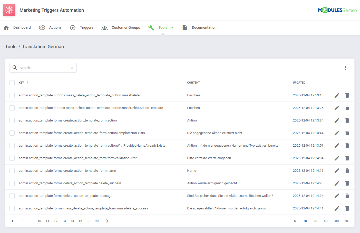 Marketing Triggers Automation For WHMCS: Module Screenshot 18