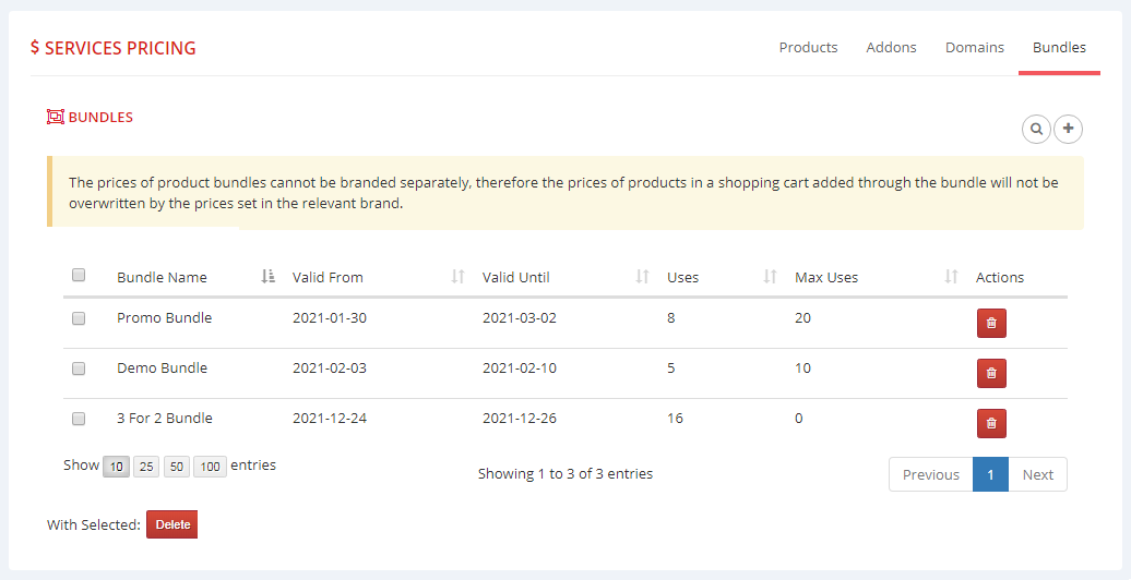 Multibrand For WHMCS: Module Screenshot 10