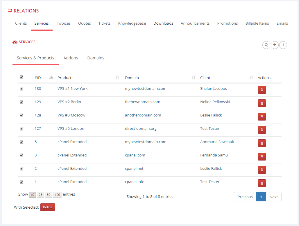 Multibrand For WHMCS: Module Screenshot 11
