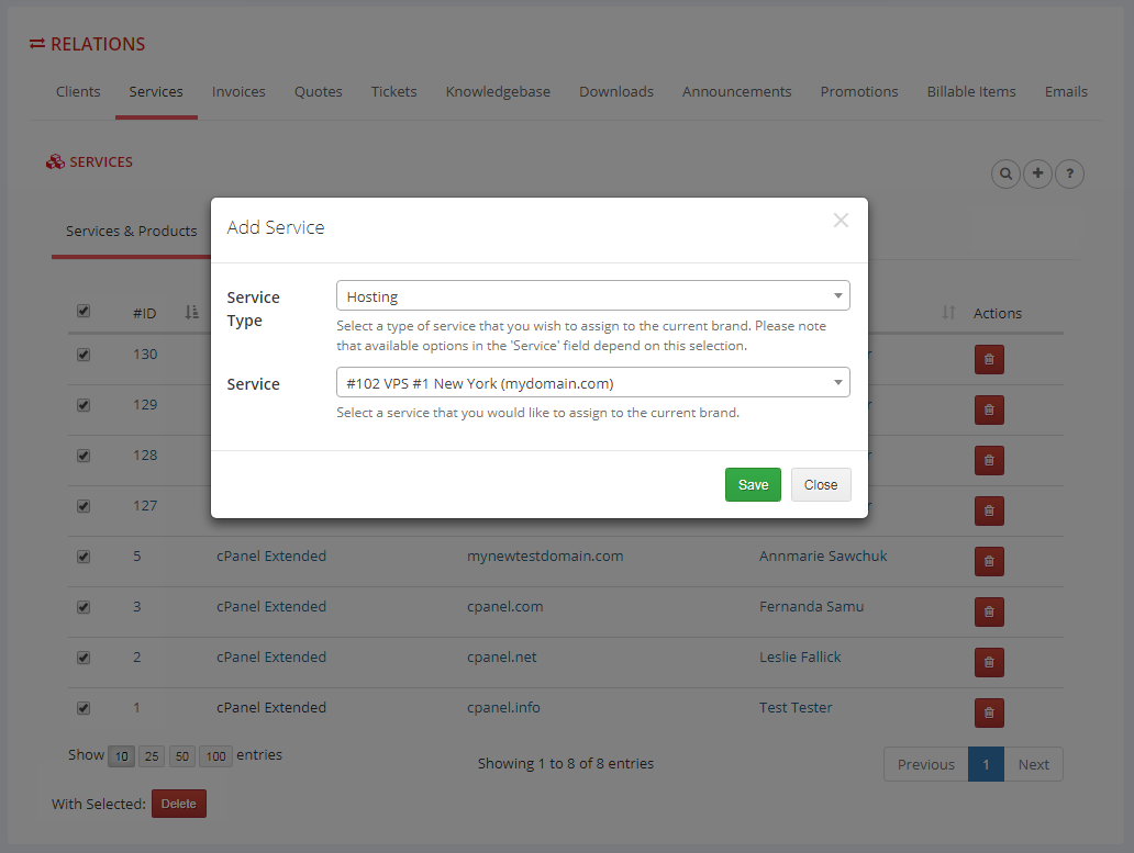 Multibrand For WHMCS: Module Screenshot 12