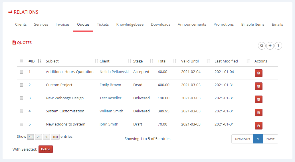 Multibrand For WHMCS: Module Screenshot 14